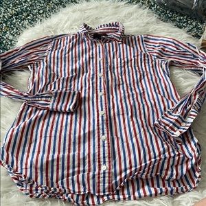 ❗️3/$12❗️J.Crew Striped button up